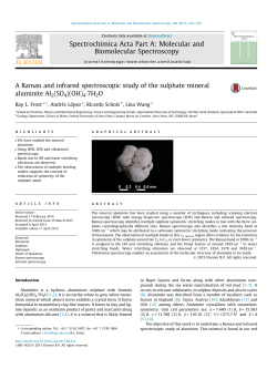 A Raman and infrared spectroscopic study of the sulphate mineral
