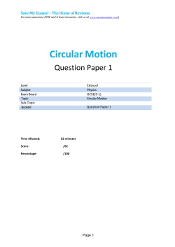 Circular Motion - SAVE MY EXAMS!