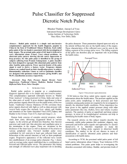 Pulse Classifier for Suppressed Dicrotic Notch Pulse