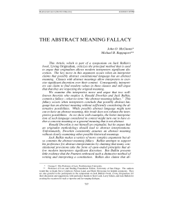 the abstract meaning fallacy - University of Illinois Law Review