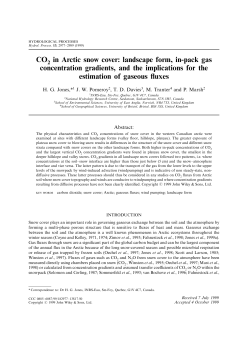 CO2 in Arctic snow cover: landscape form, in