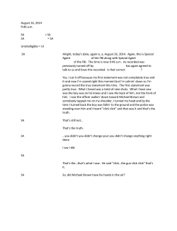 August 26, 2014 9:46a.m. SA SA Unintelligible= Ul SA SA SA SA SA
