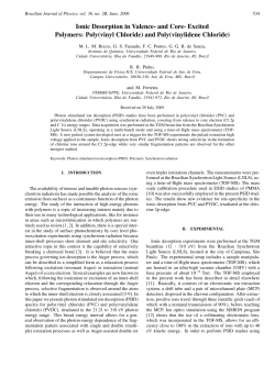 and Core- Excited Polymers: Poly(vinyl Chloride)