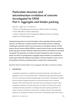 Particulate structure and microstructure evolution of