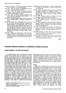 Victorian offshore islands in a mainland coastal economy