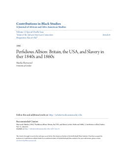 Britain, the USA, and Slavery in ther 1840s and 1860s