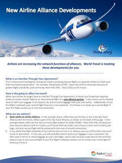Airlines are increasing the network functions of alliances. World