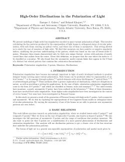 High-Order Disclinations in the Polarization of Light