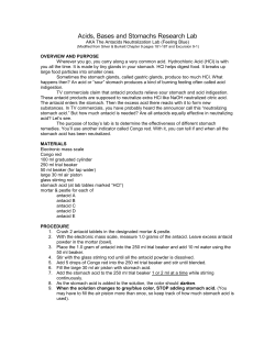 Acids, Bases and Stomachs Research Lab
