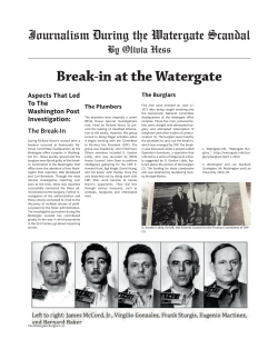 Break-in at the Watergate