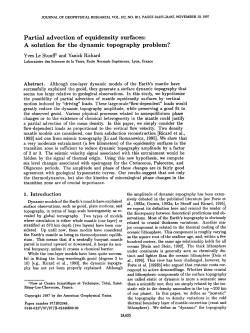 Partial advection of equidensity surfaces: A solution for the dynamic