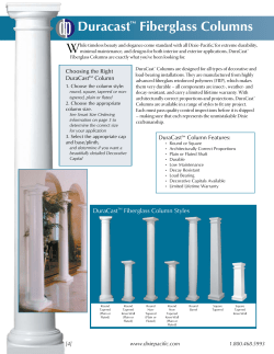 Duracast™ Fiberglass Columns