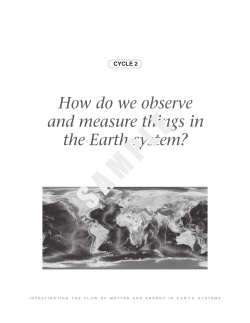 How do we observe and measure things in the - SERC