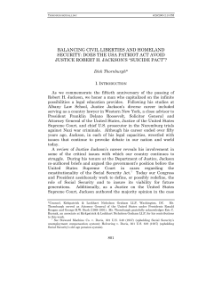 balancing civil liberties and homeland security