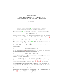 Some speculations on pair-of-pants decompositions and Fukaya