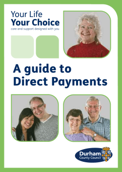 A guide to Direct Payments
