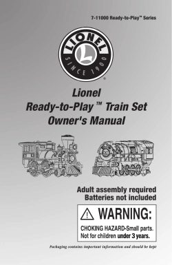 Ready To Play Train Set Series 5/16 7-11000