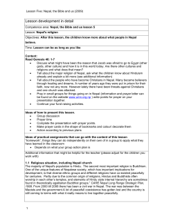 Lesson development in detail