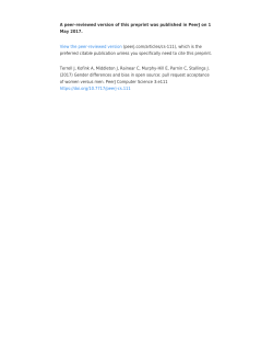 Gender Bias in Open Source