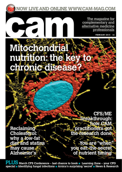 Mitochondrial nutrition: the key to chronic disease?