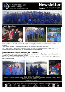 Newsletter - St John Plessington Catholic College