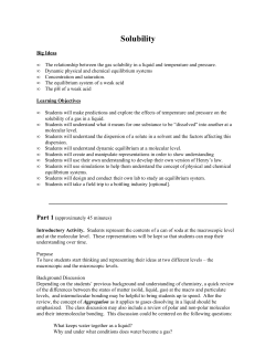 Solubility - ChemSense