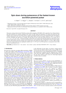 Spin down during quiescence of the fastest known accretion