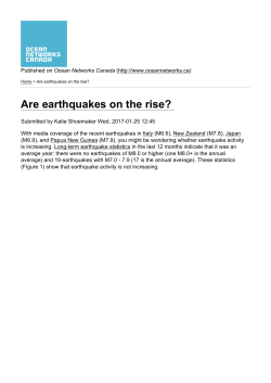 Are earthquakes on the rise?