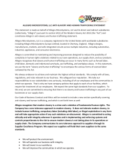 allegro microsystems, llc anti-slavery and human trafficking statement
