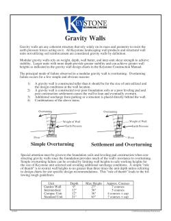 Gravity Walls - Keystone Retaining Wall Systems