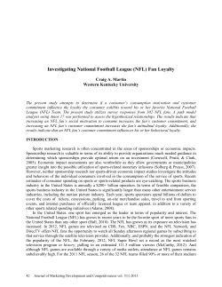 Investigating National Football League (NFL) Fan Loyalty