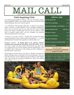 Spring 2016 - Skyland Camp for Girls