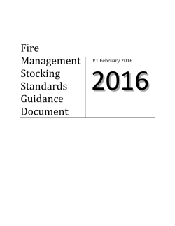 Fire Management Stocking Standards Guidance