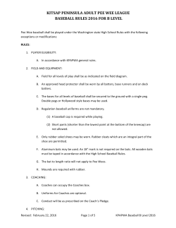 KITSAP PENINSULA ADULT PEE WEE LEAGUE BASEBALL