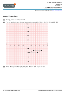 Grade 9 Coordinate Geometry