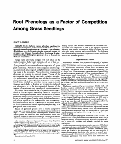 Among Grass Seedlings - Journals at the University of Arizona