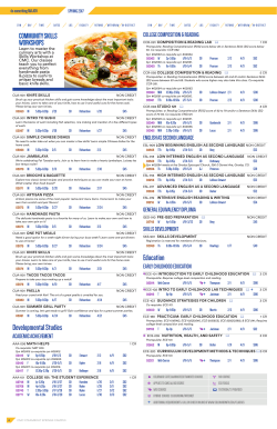 Developmental Studies Education