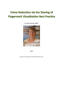Crime Reduction via the Sharing of Fingermark Visualisation Best
