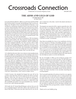 Crossroads Connection January 2010