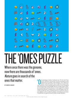 Omes Puzzle - Altweb - Johns Hopkins Bloomberg School of Public