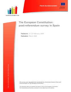 The European Constitution: post