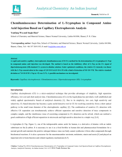 Analytical Chemistry: An Indian Journal
