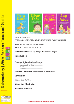 Teachers` Guide - Hachette Australia