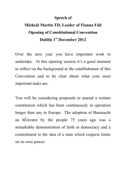 - Constitutional Convention
