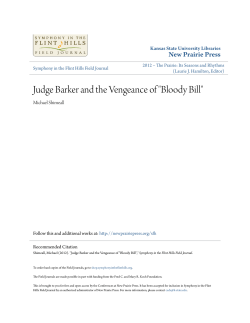 Judge Barker and the Vengeance of "Bloody Bill"