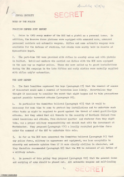 iERNAL SECURITY ROLE OF THE POLICE POSITION BEFORE