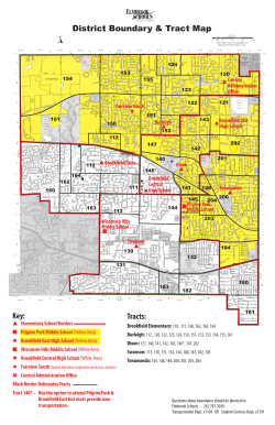 Map of school district boundaries