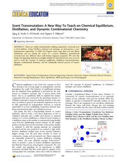 Scent Transmutation: A New Way To Teach on Chemical