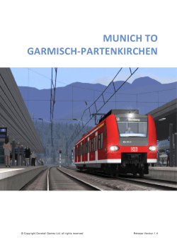 MUNICH TO GARMISCH