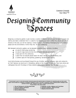 Designing Community Spaces